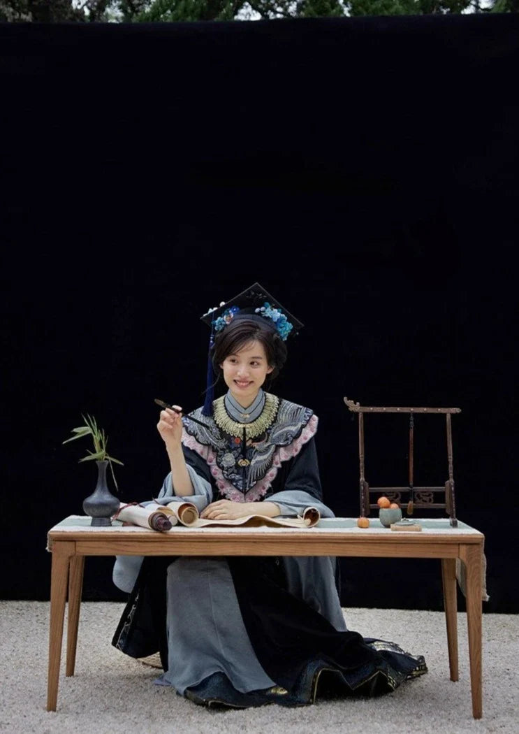 Danfeng Chaoyang 丹凤朝阳 Dawning Phoenix Индивидуальные кружевные разнообразные воротники-облака