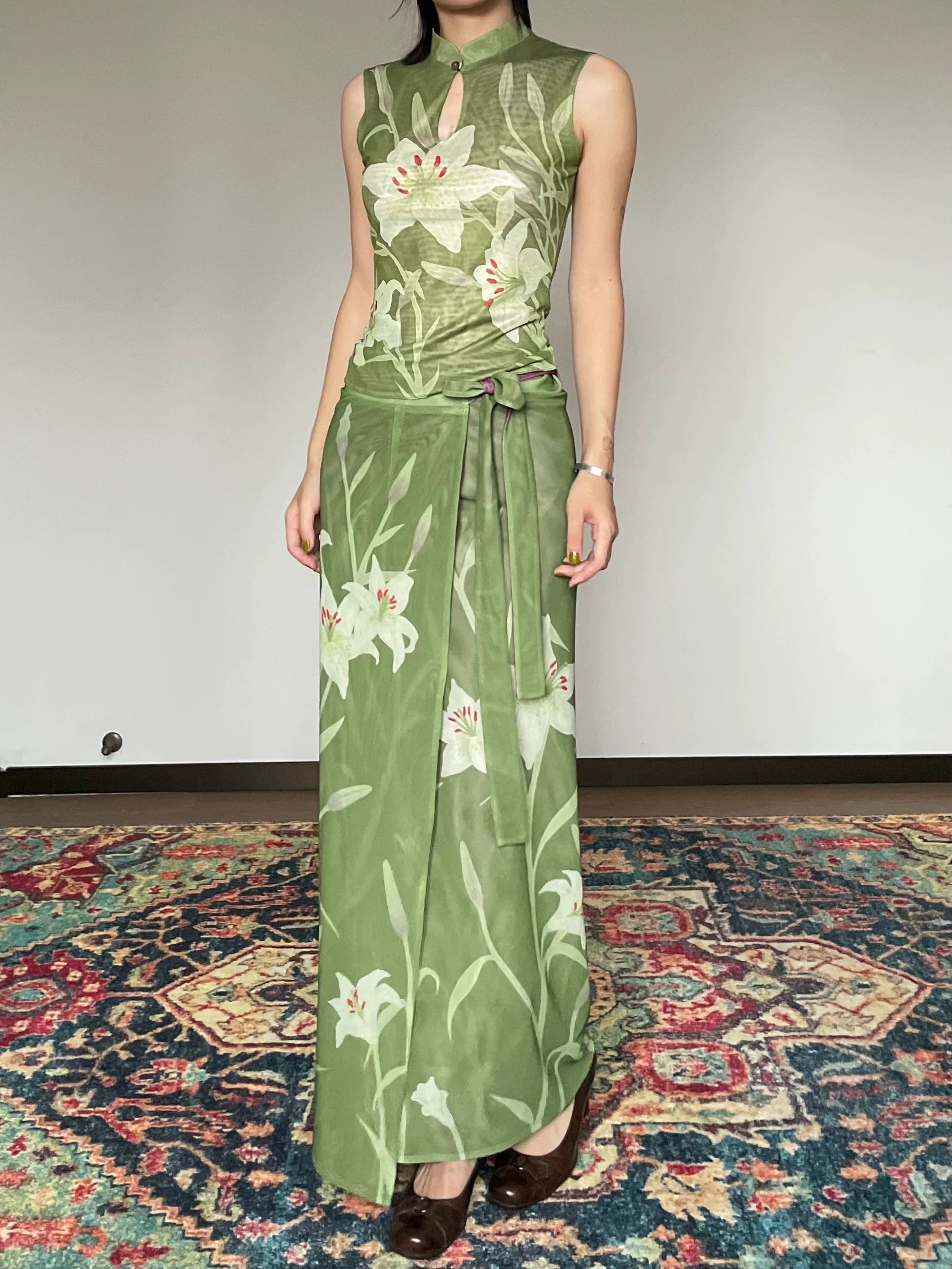 Shi Tou 湿头 Wet Head New Chinese Style Double Sided Sleeveless Qipao Top