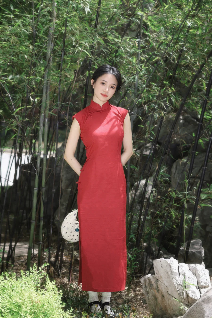 Хун Доу 红豆 Красная фасоль, Рами, 1930-е годы, Ципао с короткими рукавами и рукавами