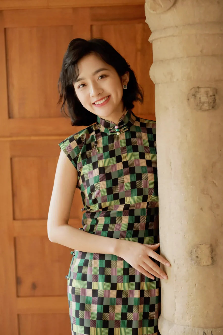 Liuli 琉璃 Rétro Fin des années 1930 Mancherons Été Qipao