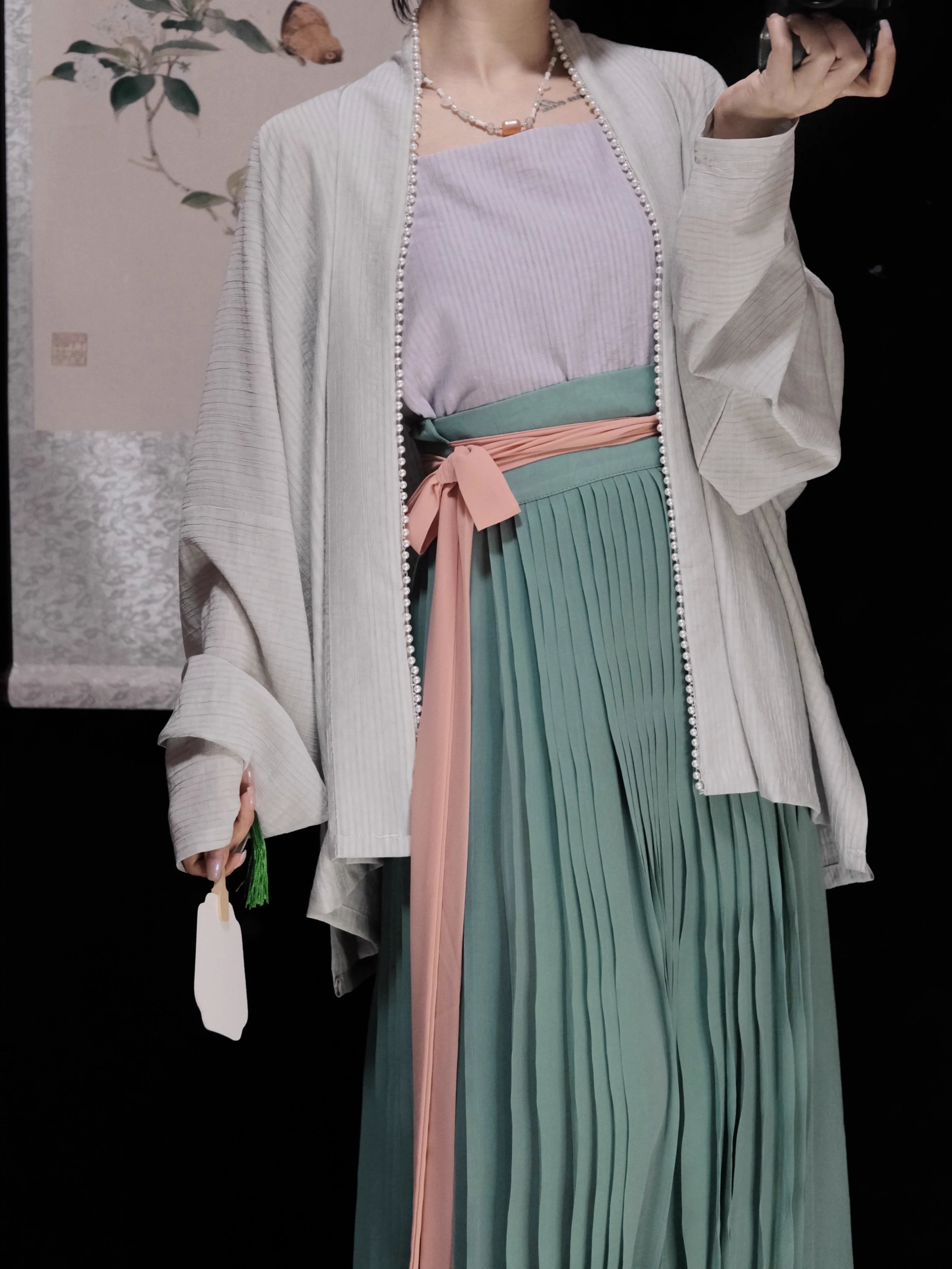 Pu Tao 葡萄 Raisin Dynastie Song Diverses jupes Baidiequn