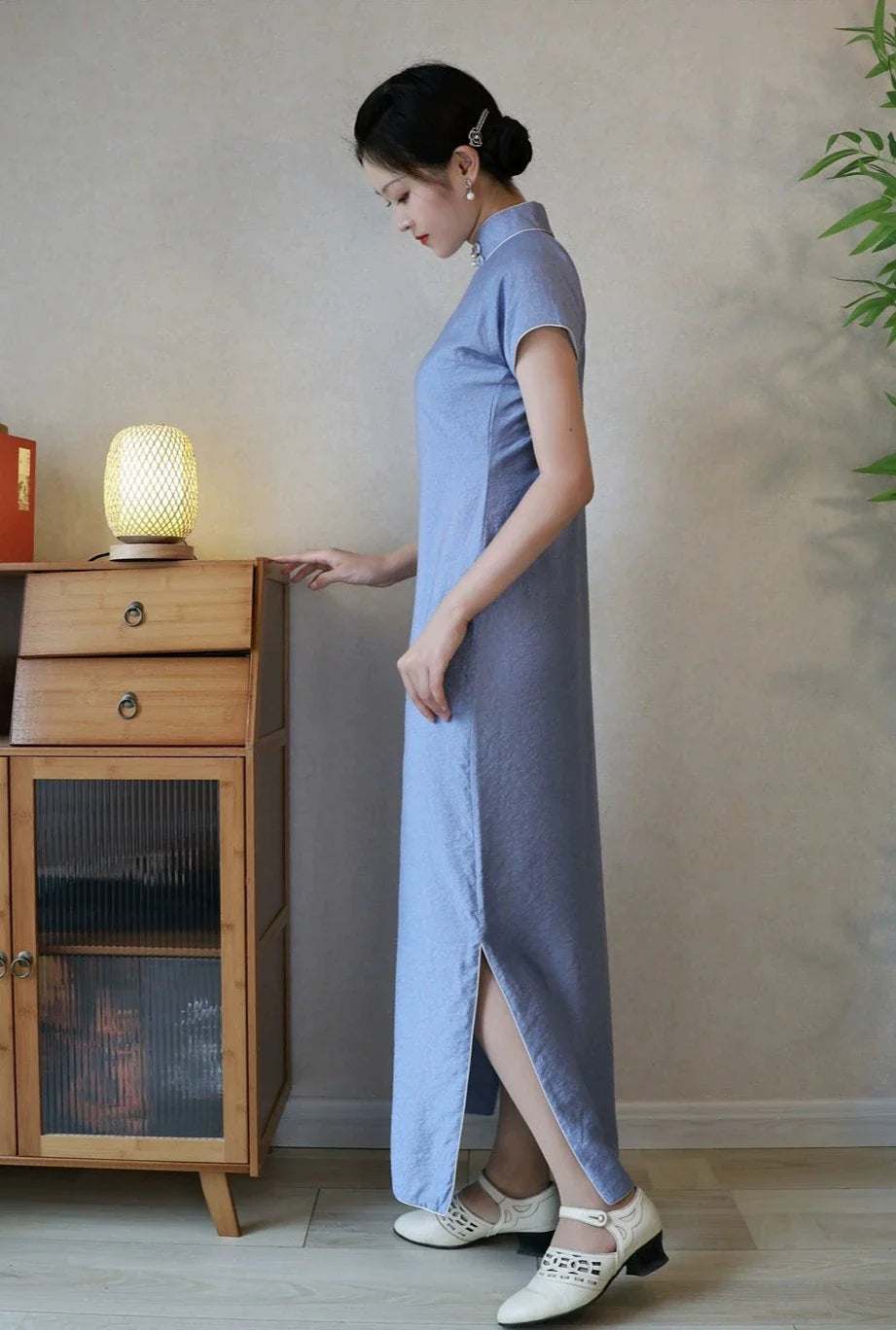 Gu Shu 古书 Daily Pearl Qipao des années 1930