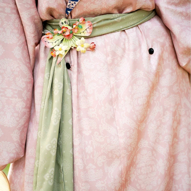 Танъюань 汤圆 Халат унисекс с двойной подкладкой из рисовых шариков Юаньлинпао с круглым воротником