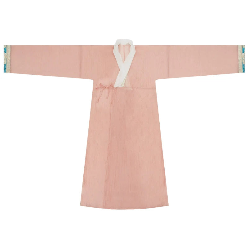 Qi Guang 齐光 Rising Light Fantasy Han Dynasty Golden Zhiju Robe à ourlet droit