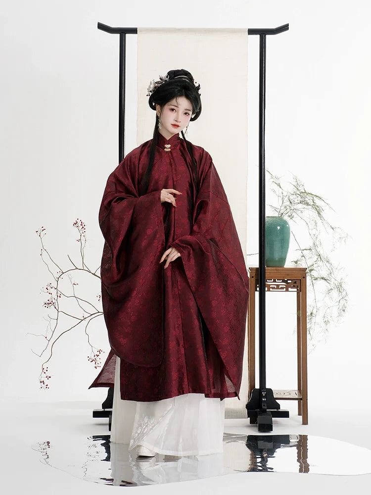 Чжэчжи Мэй 折枝梅 Рубашка со стоячим воротником династии Мин Чаншань со сломанным цветком сливы