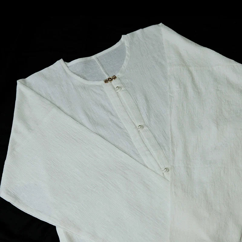 Дэн Та 蛋挞 Яичный пирог династии Мин Юаньлин Шань Топ из чистого хлопка