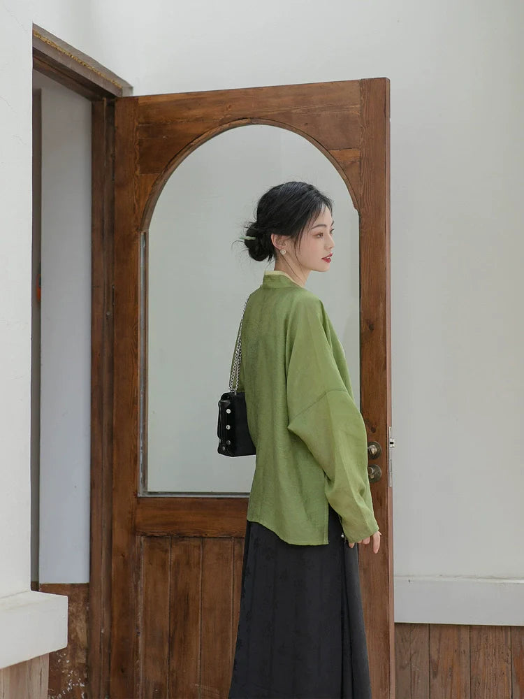 Xuqu 序曲 Модернизированная юбка из трех панелей в стиле династии Сун Ruqun