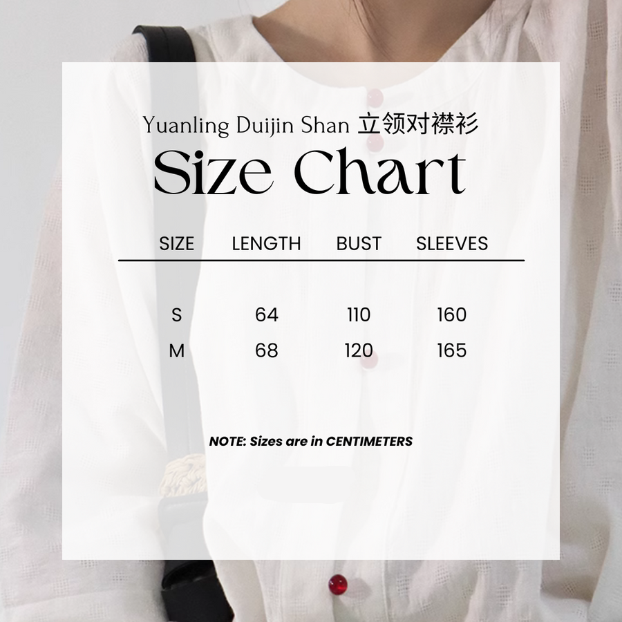 Touqi 透气 Модернизированная рубашка с круглым воротником и рукавами-фонариками