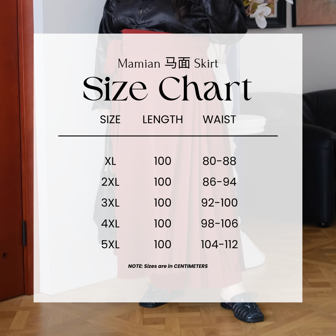 Chai Huo 柴火 Ming Jupe Mamian unie modernisée grande taille