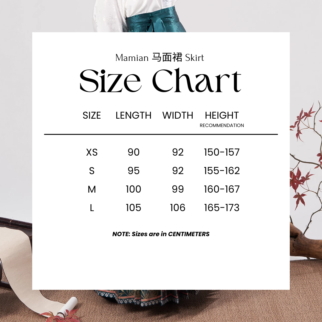 Bi'an Hua 彼岸花 Spider Lily Ming Dynastie Mamian Jupe