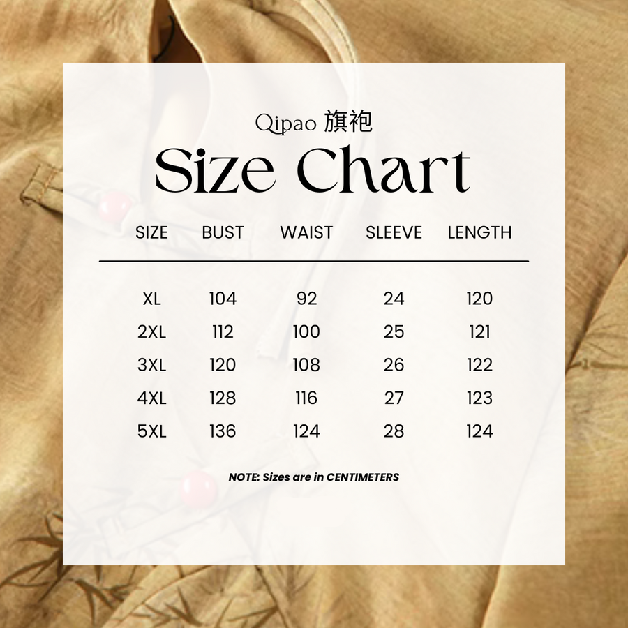 Feng Mi 蜂蜜 Медовый модернизированный бамбуковый ципао больших размеров в стиле ретро