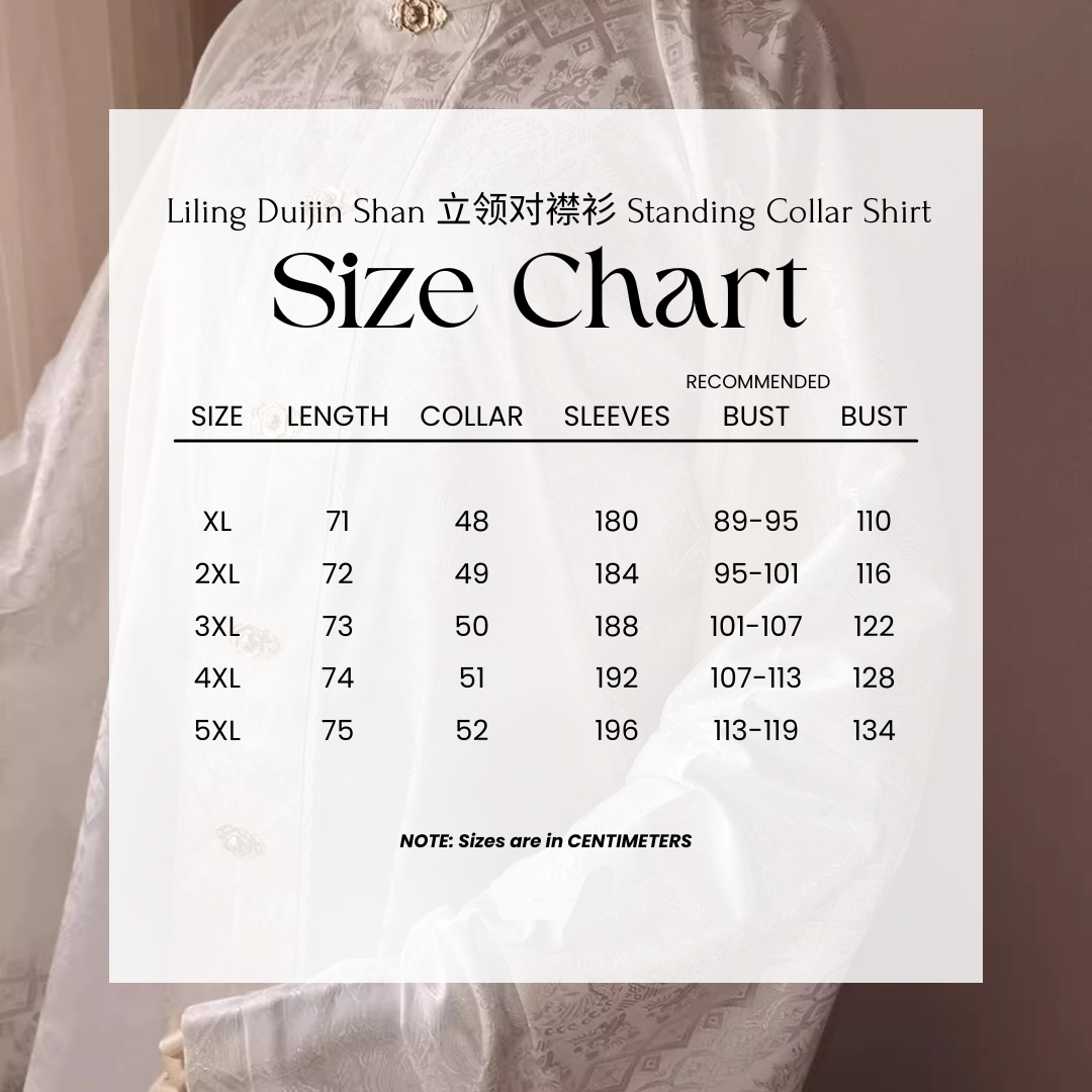 Doufu 豆腐 Tofu Ming Dynasty Plus Size Satin Liling Duijin Pipa Sleeve Top