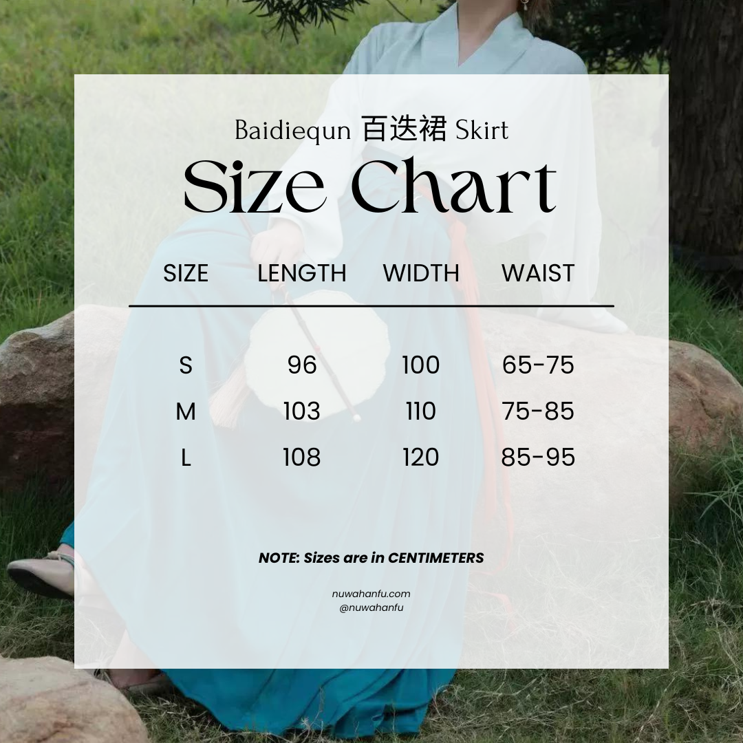 Caiqun 彩裙 Multi Color Basics Baidiequn Skirt